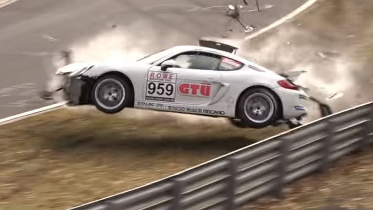 «Πέταξε» η Cayman GT4 στο Nurburgring!